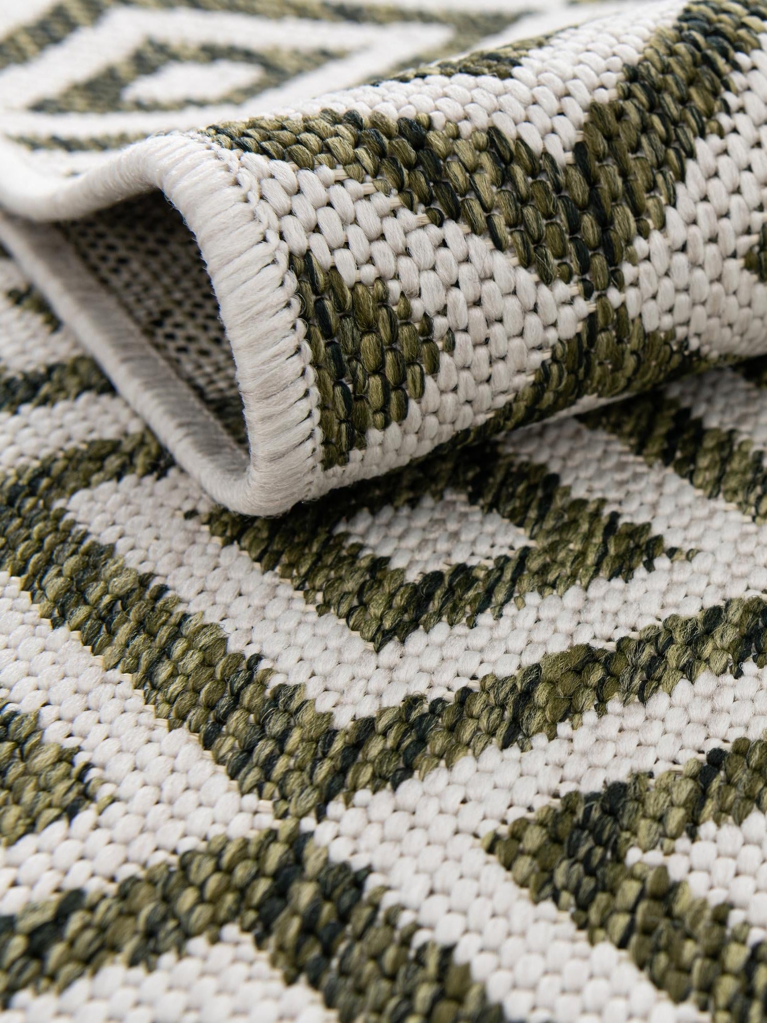Green 6' 1 x 9' Jill Zarin Outdoor Rectangle Area Rug Weather Resistant for Patio, Deck, Terrace, Balcony, Porch Durable 100% Polypropylene Carpet for Outside for Sale at Rug Engine