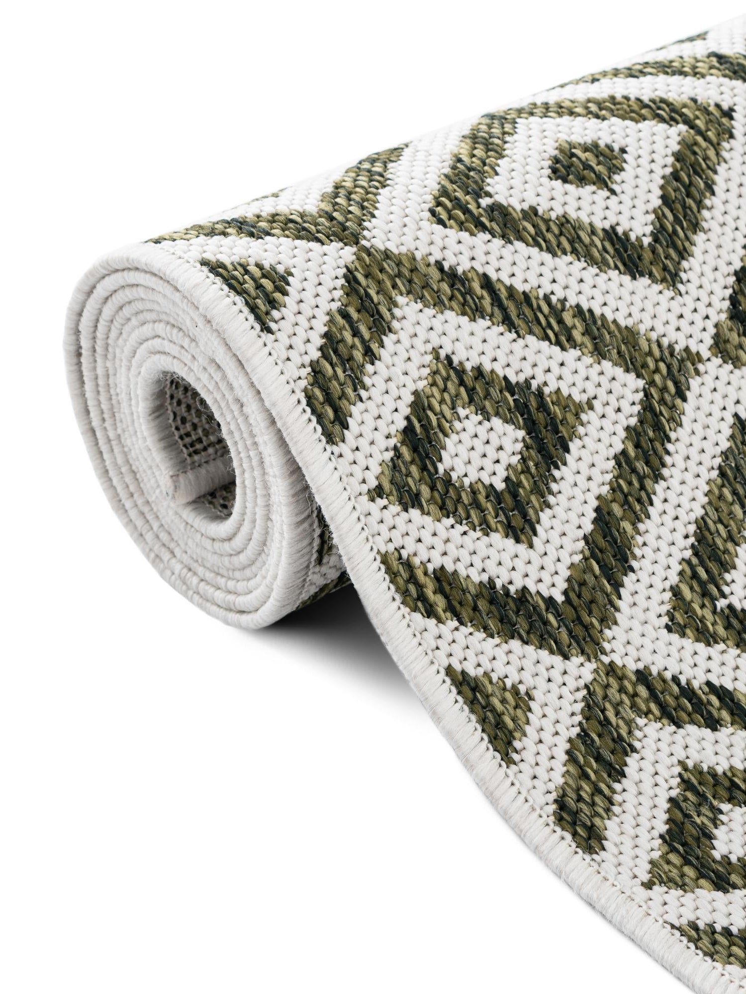 Green 7' 10 x 10' Jill Zarin Outdoor Oval Area Rug Weather Resistant for Patio, Deck, Terrace, Balcony, Porch Durable 100% Polypropylene Carpet for Outside for Sale at Rug Engine