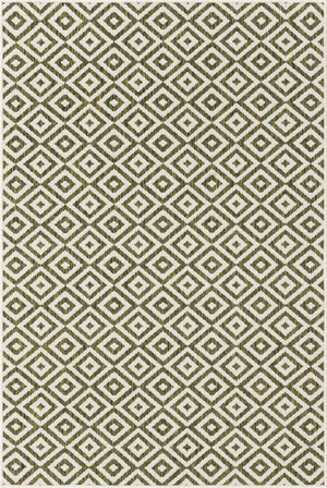 Green 4' 1 x 6' 1 Jill Zarin Outdoor Rectangle Area Rug Weather Resistant for Patio, Deck, Terrace, Balcony, Porch Durable 100% Polypropylene Carpet for Outside for Sale at Rug Engine