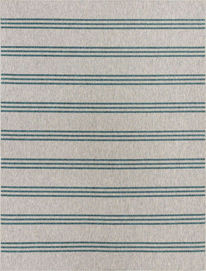 Light Gray 9' x 12' Jill Zarin Outdoor Rectangle Area Rug Weather Resistant for Patio, Deck, Terrace, Balcony, Porch Durable 100% Polypropylene Carpet for Outside for Sale at Rug Engine
