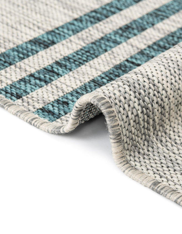 Light Gray 7' 10 x 7' 10 Jill Zarin Outdoor Square Area Rug Weather Resistant for Patio, Deck, Terrace, Balcony, Porch Durable 100% Polypropylene Carpet for Outside for Sale at Rug Engine