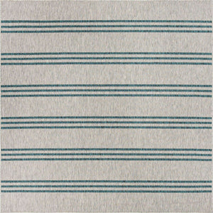 Light Gray 7' 10 x 7' 10 Jill Zarin Outdoor Square Area Rug Weather Resistant for Patio, Deck, Terrace, Balcony, Porch Durable 100% Polypropylene Carpet for Outside for Sale at Rug Engine