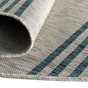 Light Gray 6' 7 x 6' 7 Jill Zarin Outdoor Round Area Rug Weather Resistant for Patio, Deck, Terrace, Balcony, Porch Durable 100% Polypropylene Carpet for Outside for Sale at Rug Engine
