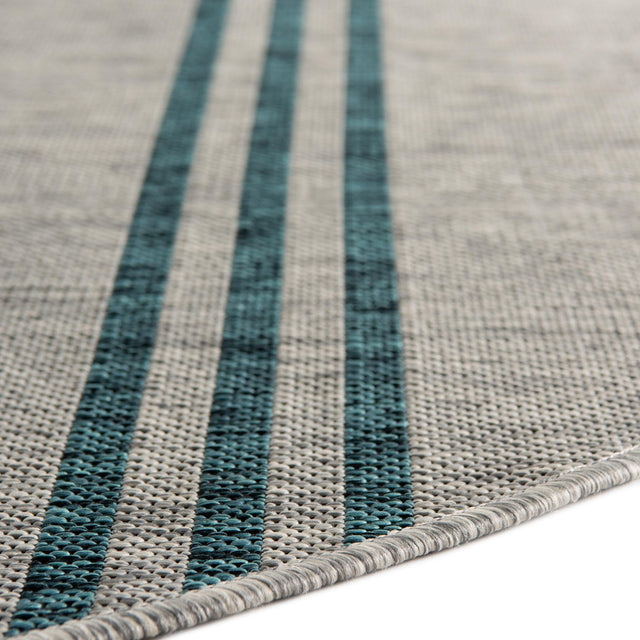 Light Gray 6' 7 x 6' 7 Jill Zarin Outdoor Round Area Rug Weather Resistant for Patio, Deck, Terrace, Balcony, Porch Durable 100% Polypropylene Carpet for Outside for Sale at Rug Engine