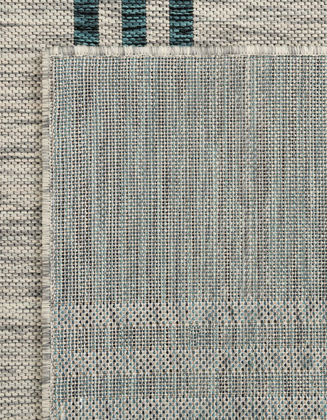 Light Gray 8' x 10' Jill Zarin Outdoor Rectangle Rug