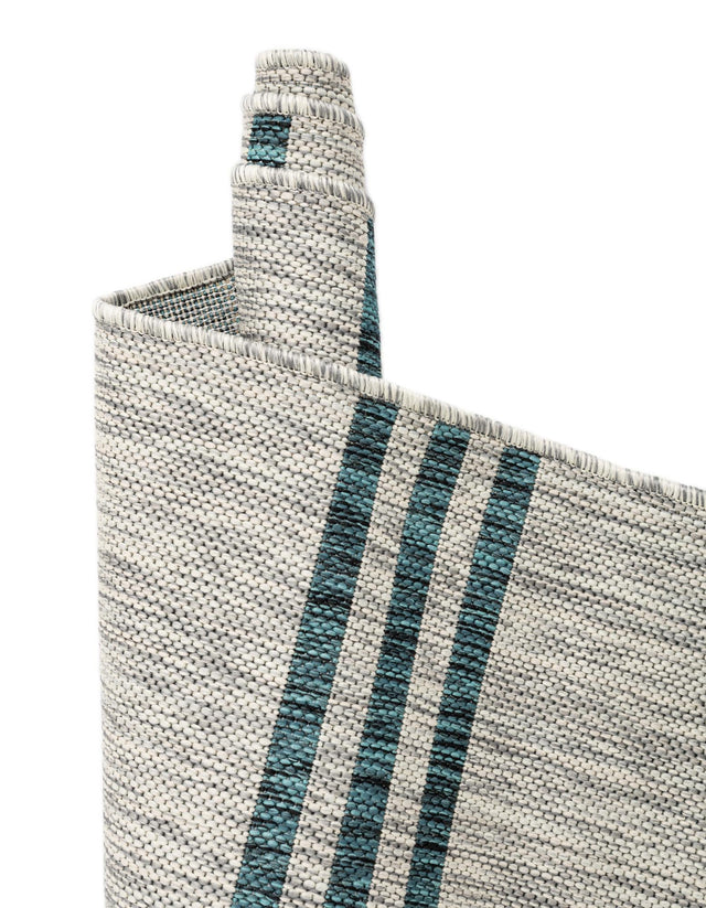 Light Gray 8' x 10' Jill Zarin Outdoor Rectangle Rug