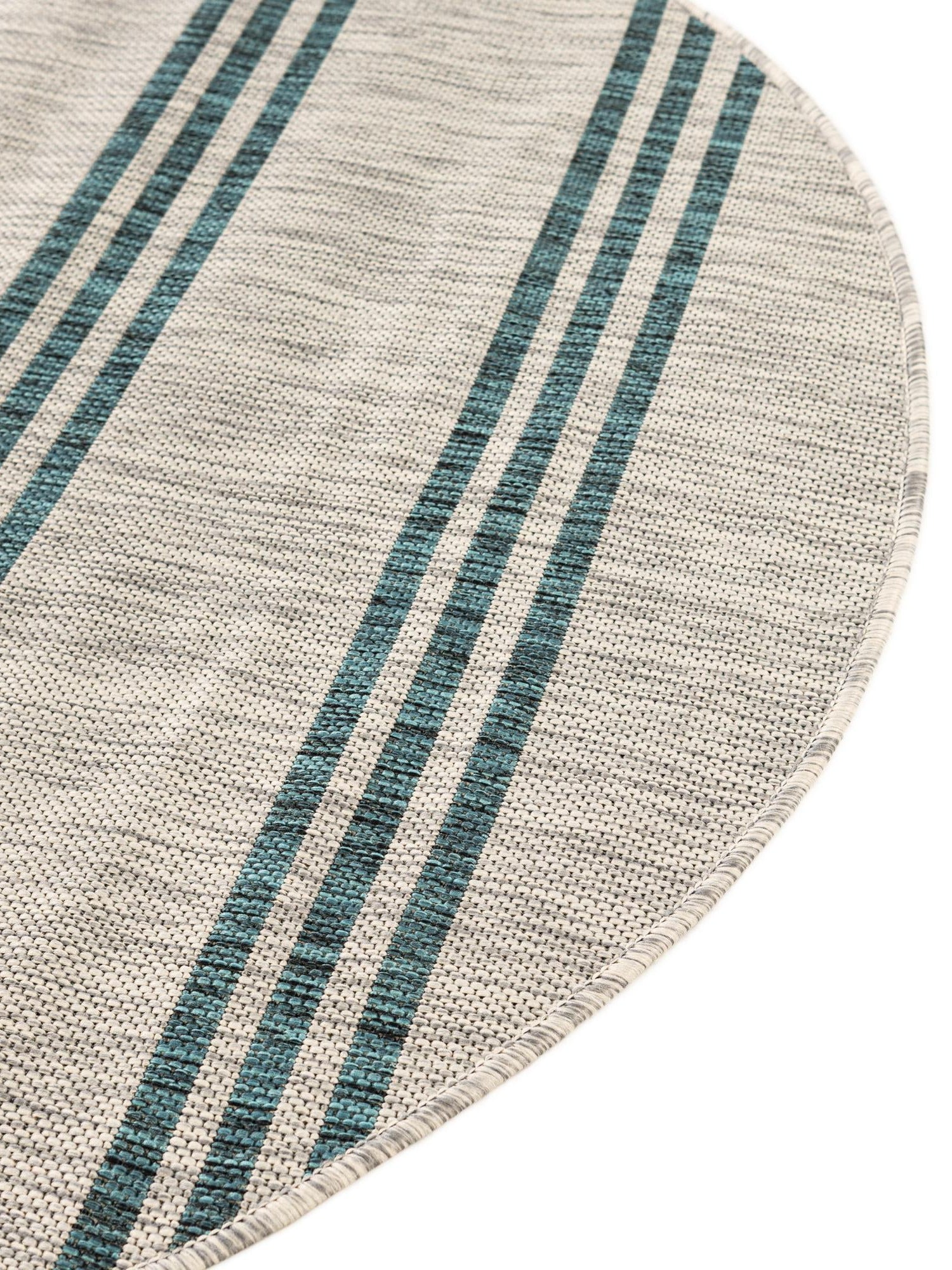Light Gray 6' 7 x 6' 7 Jill Zarin Outdoor Round Area Rug Weather Resistant for Patio, Deck, Terrace, Balcony, Porch Durable 100% Polypropylene Carpet for Outside for Sale at Rug Engine