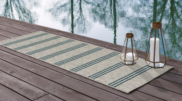 Light Gray 2' x 8' Jill Zarin Outdoor Runner Area Rug Weather Resistant for Patio, Deck, Terrace, Balcony, Porch Durable 100% Polypropylene Carpet for Outside for Sale at Rug Engine