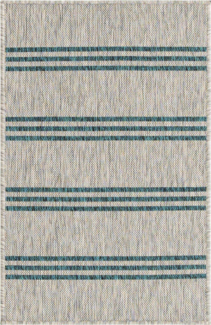 Light Gray 2' x 3' 1 Jill Zarin Outdoor Rectangle Area Rug Weather Resistant for Patio, Deck, Terrace, Balcony, Porch Durable 100% Polypropylene Carpet for Outside for Sale at Rug Engine
