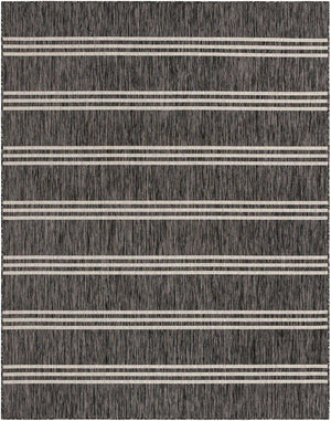Charcoal 7' 10 x 10' Jill Zarin Outdoor Rectangle Area Rug Weather Resistant for Patio, Deck, Terrace, Balcony, Porch Durable 100% Polypropylene Carpet for Outside for Sale at Rug Engine