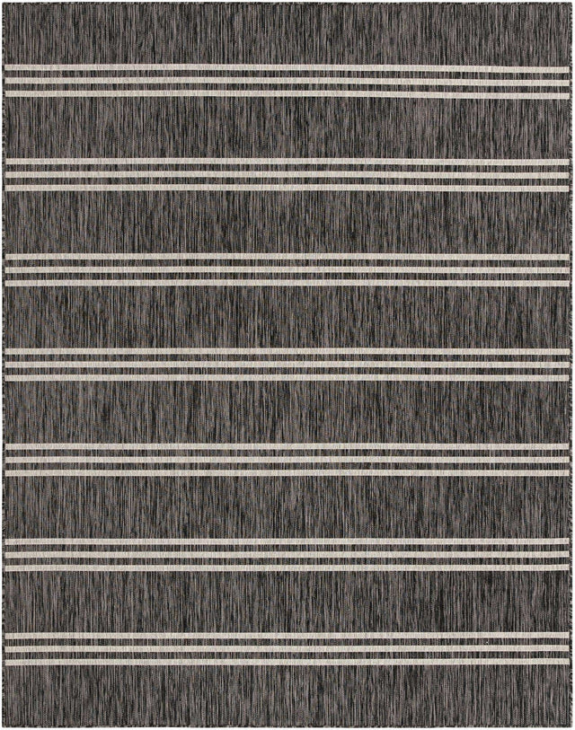 Charcoal 7' 10 x 10' Jill Zarin Outdoor Rectangle Area Rug Weather Resistant for Patio, Deck, Terrace, Balcony, Porch Durable 100% Polypropylene Carpet for Outside for Sale at Rug Engine