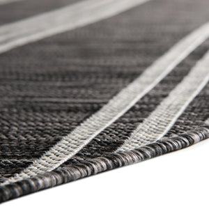 Charcoal 3' 1 x 3' 1 Jill Zarin Outdoor Round Area Rug Weather Resistant for Patio, Deck, Terrace, Balcony, Porch Durable 100% Polypropylene Carpet for Outside for Sale at Rug Engine