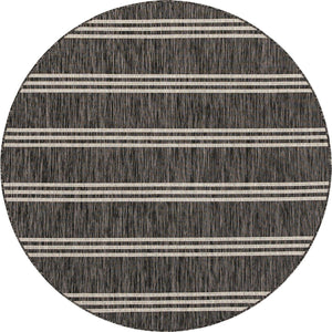 Charcoal 6' 1 x 6' 1 Jill Zarin Outdoor Round Rug