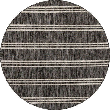 Charcoal 6' 1 x 6' 1 Jill Zarin Outdoor Round Rug