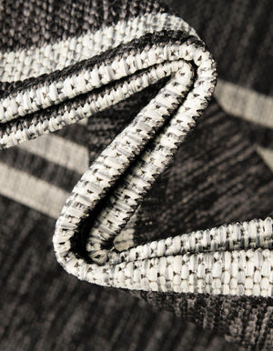 Charcoal 4' 1 x 6' 1 Jill Zarin Outdoor Rectangle Area Rug Weather Resistant for Patio, Deck, Terrace, Balcony, Porch Durable 100% Polypropylene Carpet for Outside for Sale at Rug Engine