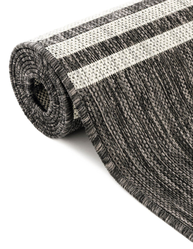 Charcoal 10' x 13' 1 Jill Zarin Outdoor Rectangle Area Rug Weather Resistant for Patio, Deck, Terrace, Balcony, Porch Durable 100% Polypropylene Carpet for Outside for Sale at Rug Engine