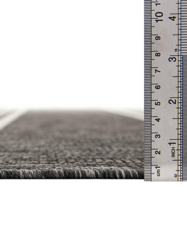 Charcoal 2' 7 x 10' Jill Zarin Outdoor Runner Area Rug Weather Resistant for Patio, Deck, Terrace, Balcony, Porch Durable 100% Polypropylene Carpet for Outside for Sale at Rug Engine