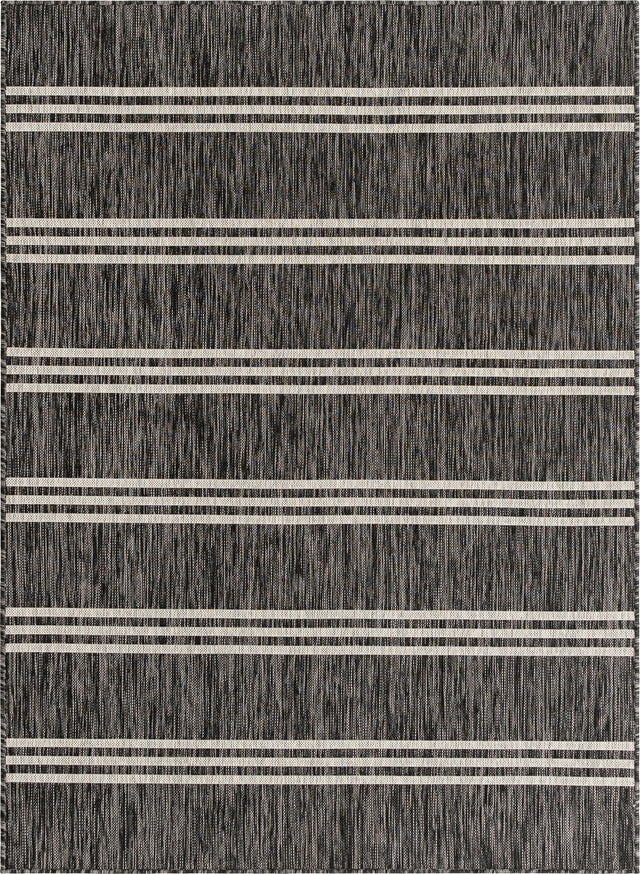 Charcoal 1' 4 x 1' 4 Jill Zarin Outdoor Sample Area Rug Weather Resistant for Patio, Deck, Terrace, Balcony, Porch Durable 100% Polypropylene Carpet for Outside for Sale at Rug Engine