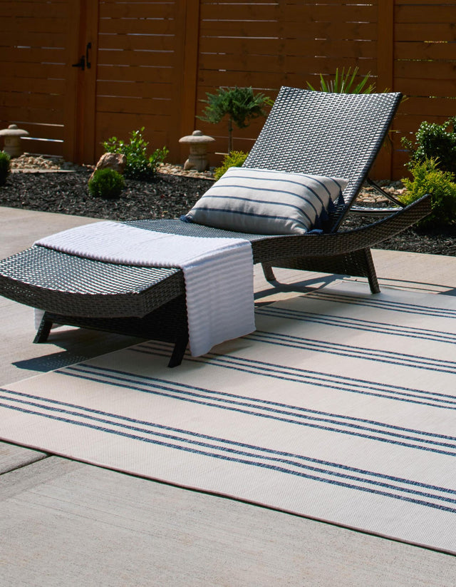 Ivory 7' 10 x 7' 10 Jill Zarin Outdoor Square Area Rug Weather Resistant for Patio, Deck, Terrace, Balcony, Porch Durable 100% Polypropylene Carpet for Outside for Sale at Rug Engine