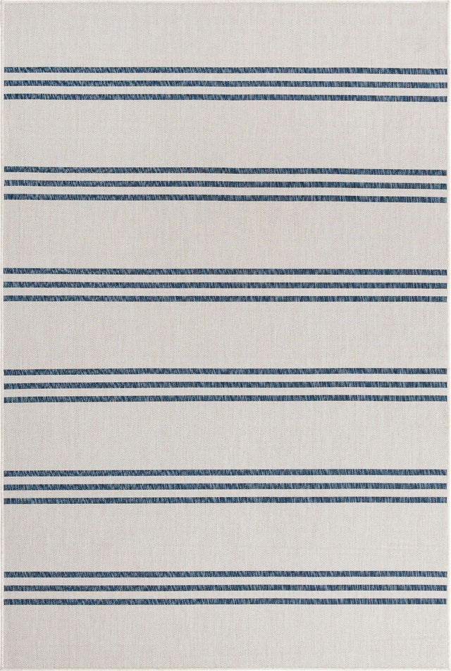 Ivory 6' 1 x 9' Jill Zarin Outdoor Rectangle Area Rug Weather Resistant for Patio, Deck, Terrace, Balcony, Porch Durable 100% Polypropylene Carpet for Outside for Sale at Rug Engine