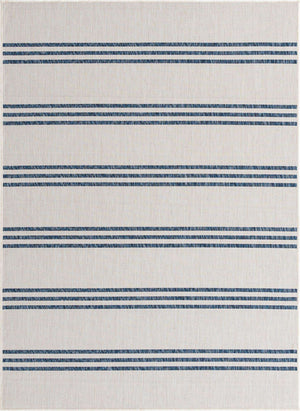 Ivory 5' 3 x 8' Jill Zarin Outdoor Rectangle Area Rug Weather Resistant for Patio, Deck, Terrace, Balcony, Porch Durable 100% Polypropylene Carpet for Outside for Sale at Rug Engine