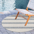Ivory 6' 7 x 6' 7 Jill Zarin Outdoor Round Area Rug Weather Resistant for Patio, Deck, Terrace, Balcony, Porch Durable 100% Polypropylene Carpet for Outside for Sale at Rug Engine