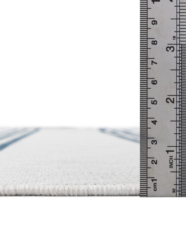 Ivory 6' 7 x 6' 7 Jill Zarin Outdoor Round Area Rug Weather Resistant for Patio, Deck, Terrace, Balcony, Porch Durable 100% Polypropylene Carpet for Outside for Sale at Rug Engine