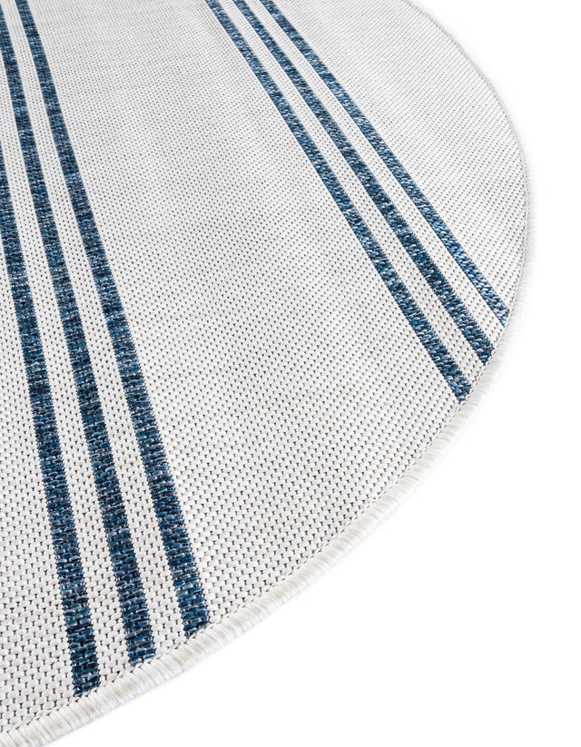 Ivory 4' 1 x 4' 1 Jill Zarin Outdoor Round Area Rug Weather Resistant for Patio, Deck, Terrace, Balcony, Porch Durable 100% Polypropylene Carpet for Outside for Sale at Rug Engine