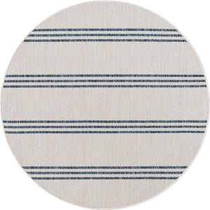 Ivory 4' 1 x 4' 1 Jill Zarin Outdoor Round Area Rug Weather Resistant for Patio, Deck, Terrace, Balcony, Porch Durable 100% Polypropylene Carpet for Outside for Sale at Rug Engine