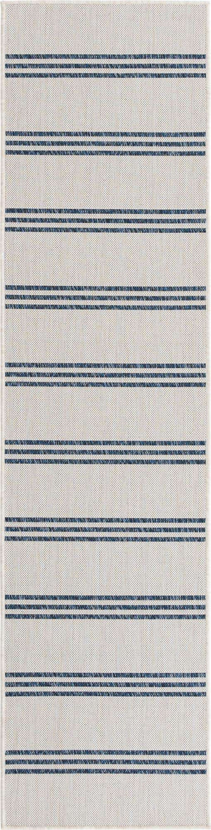 Ivory 2' x 8' Jill Zarin Outdoor Runner Area Rug Weather Resistant for Patio, Deck, Terrace, Balcony, Porch Durable 100% Polypropylene Carpet for Outside for Sale at Rug Engine