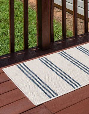 Ivory 2' x 6' 1 Jill Zarin Outdoor Runner Area Rug Weather Resistant for Patio, Deck, Terrace, Balcony, Porch Durable 100% Polypropylene Carpet for Outside for Sale at Rug Engine