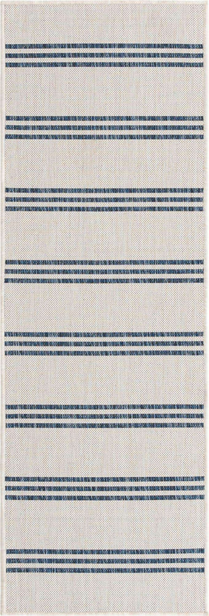 Ivory 2' x 6' 1 Jill Zarin Outdoor Runner Area Rug Weather Resistant for Patio, Deck, Terrace, Balcony, Porch Durable 100% Polypropylene Carpet for Outside for Sale at Rug Engine