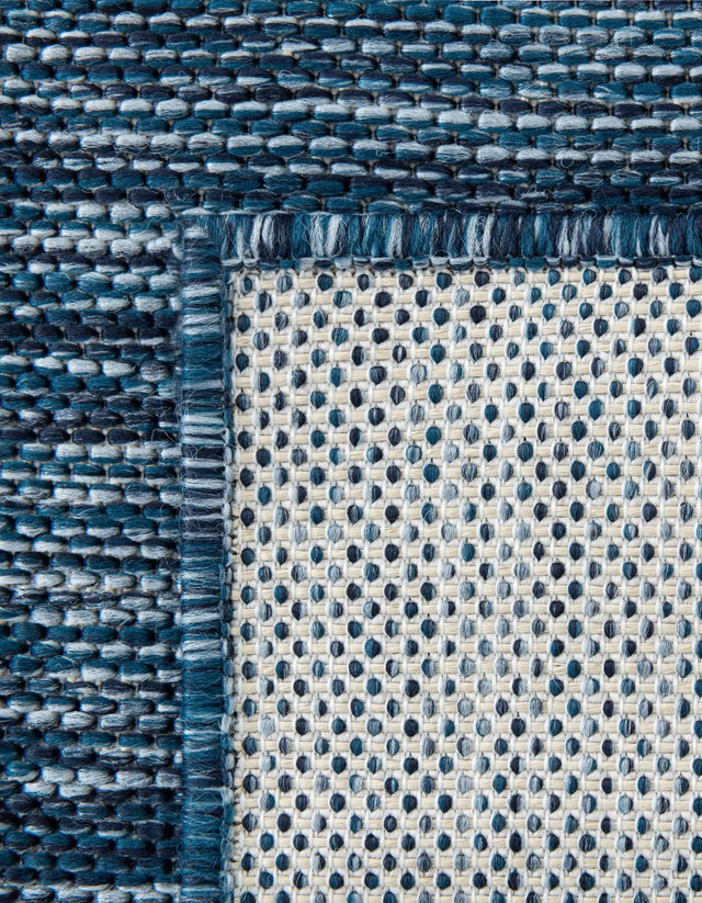 Blue 10' 8 x 10' 8 Jill Zarin Outdoor Square Area Rug Weather Resistant for Patio, Deck, Terrace, Balcony, Porch Durable 100% Polypropylene Carpet for Outside for Sale at Rug Engine