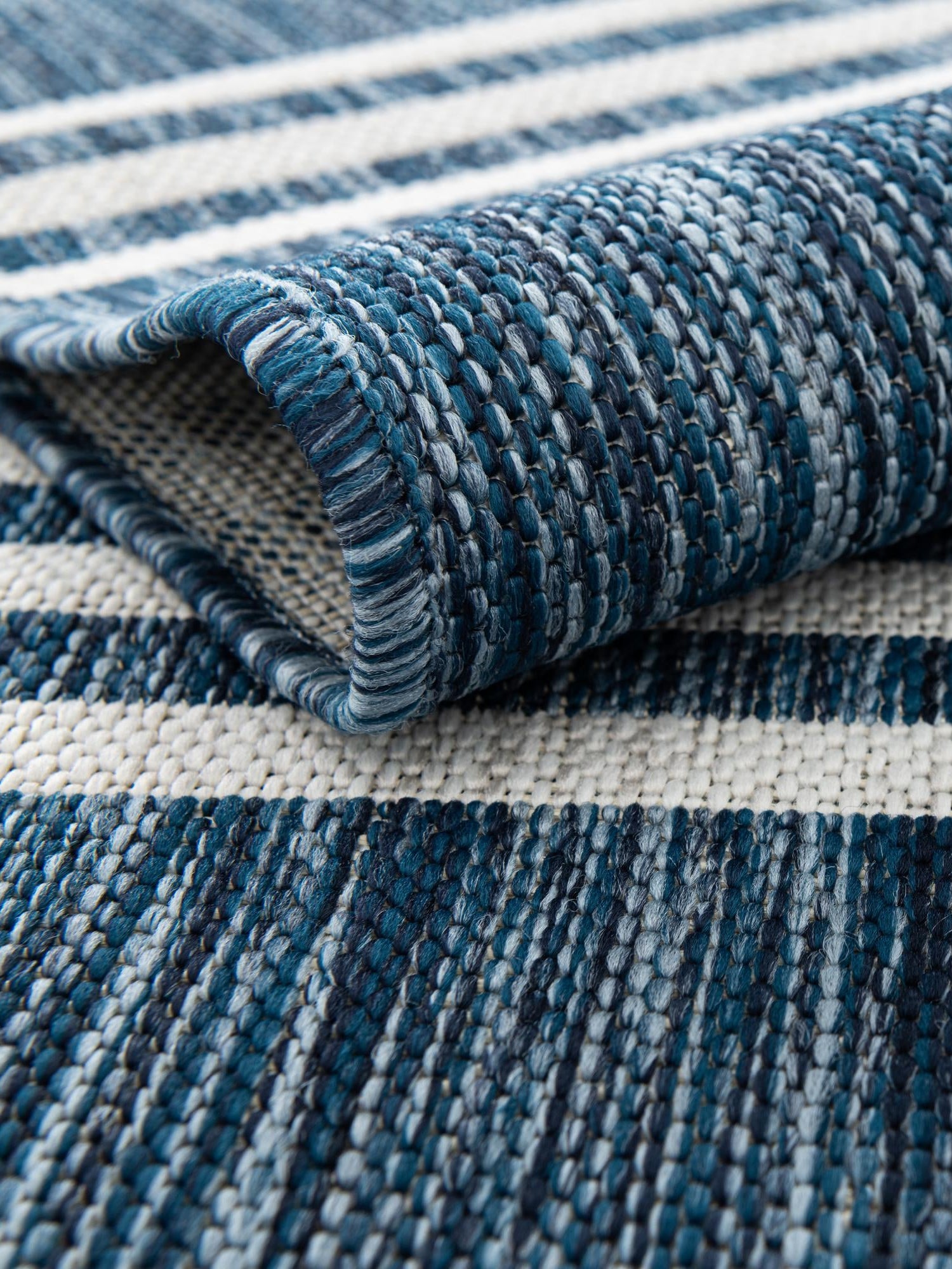 Blue 7' 10 x 10' Jill Zarin Outdoor Rectangle Area Rug Weather Resistant for Patio, Deck, Terrace, Balcony, Porch Durable 100% Polypropylene Carpet for Outside for Sale at Rug Engine