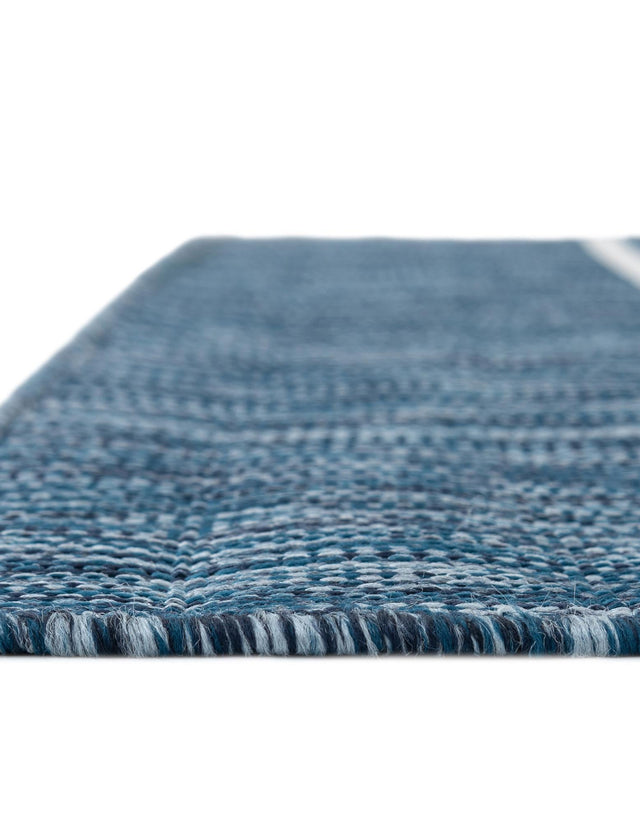 Blue 7' 10 x 10' Jill Zarin Outdoor Rectangle Area Rug Weather Resistant for Patio, Deck, Terrace, Balcony, Porch Durable 100% Polypropylene Carpet for Outside for Sale at Rug Engine