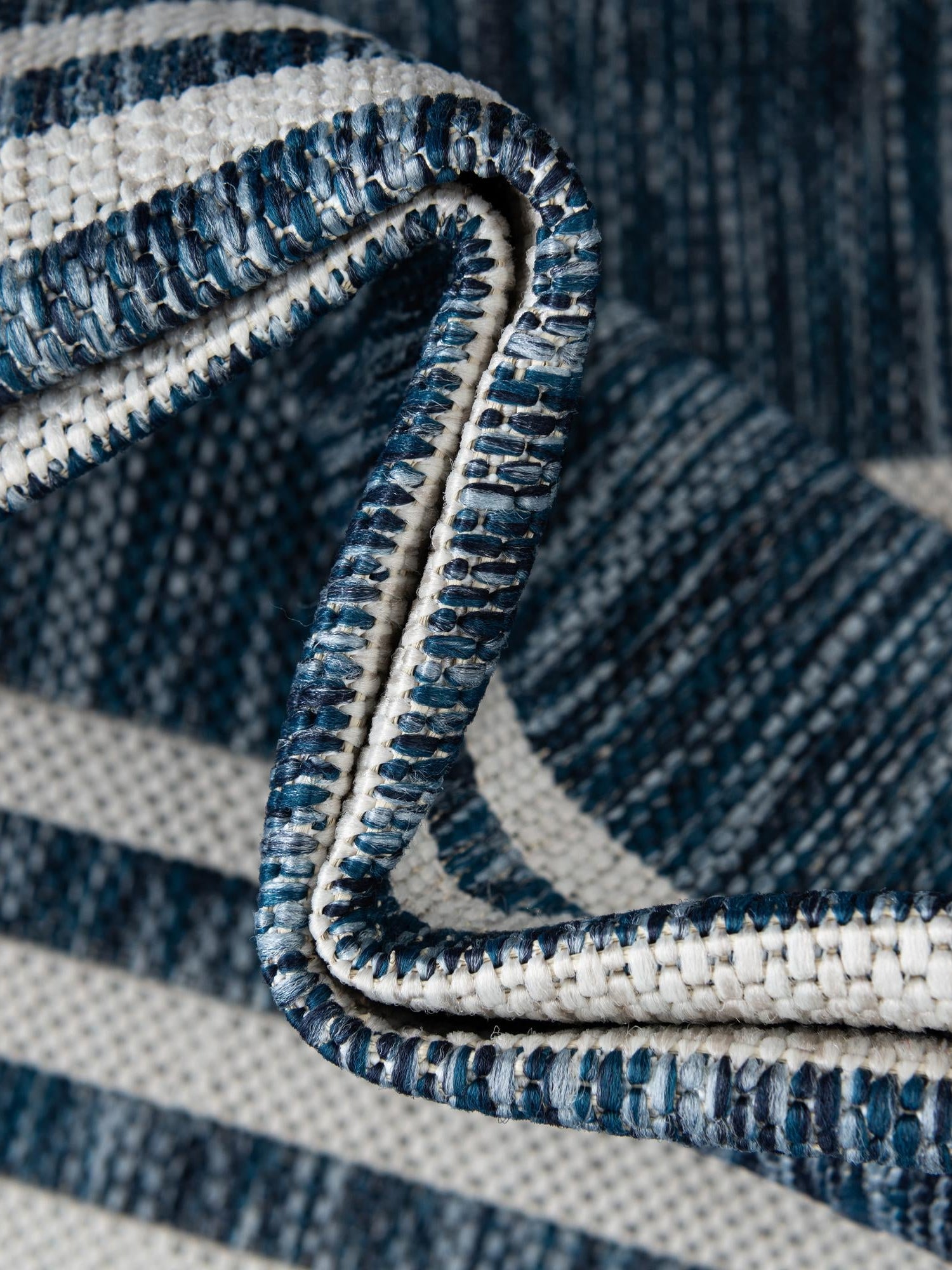 Blue 7' 10 x 10' Jill Zarin Outdoor Rectangle Area Rug Weather Resistant for Patio, Deck, Terrace, Balcony, Porch Durable 100% Polypropylene Carpet for Outside for Sale at Rug Engine