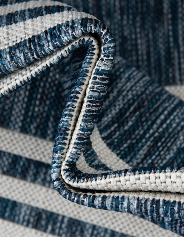 Blue 7' 10 x 10' Jill Zarin Outdoor Rectangle Area Rug Weather Resistant for Patio, Deck, Terrace, Balcony, Porch Durable 100% Polypropylene Carpet for Outside for Sale at Rug Engine