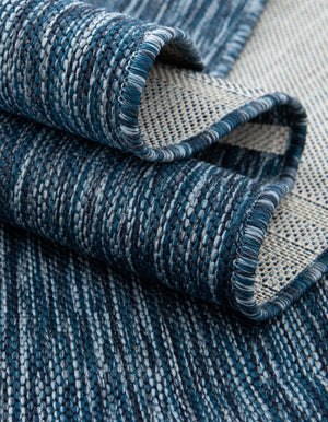 Blue 9' x 12' Jill Zarin Outdoor Rectangle Area Rug Weather Resistant for Patio, Deck, Terrace, Balcony, Porch Durable 100% Polypropylene Carpet for Outside for Sale at Rug Engine