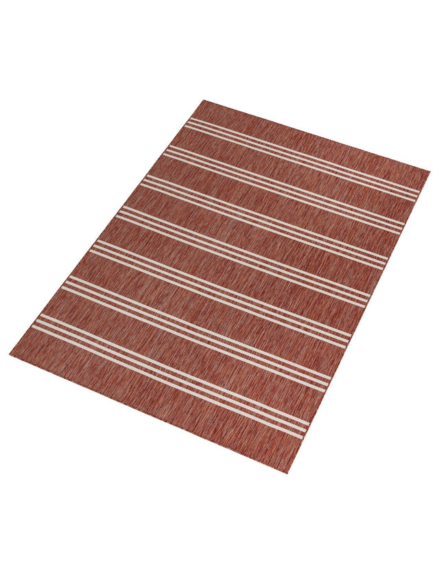 Rust Red 7' 10 x 10' Jill Zarin Outdoor Rectangle Area Rug Weather Resistant for Patio, Deck, Terrace, Balcony, Porch Durable 100% Polypropylene Carpet for Outside for Sale at Rug Engine