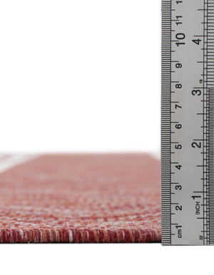 Rust Red 13' 1 x 13' 1 Jill Zarin Outdoor Square Area Rug Weather Resistant for Patio, Deck, Terrace, Balcony, Porch Durable 100% Polypropylene Carpet for Outside for Sale at Rug Engine