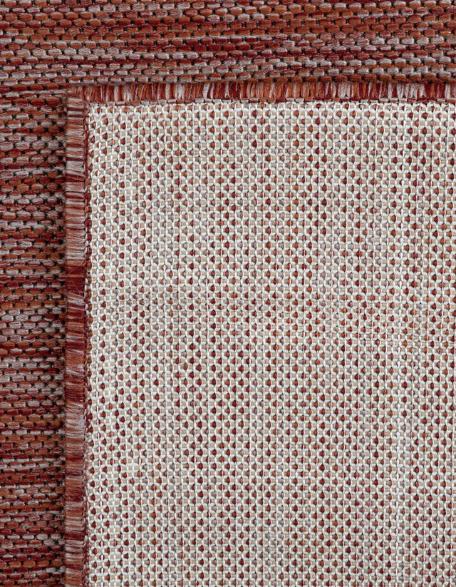 Rust Red 7' 10 x 7' 10 Jill Zarin Outdoor Square Area Rug Weather Resistant for Patio, Deck, Terrace, Balcony, Porch Durable 100% Polypropylene Carpet for Outside for Sale at Rug Engine