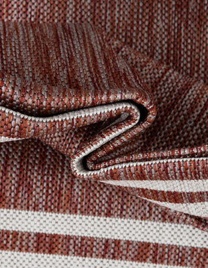 Rust Red 13' 1 x 13' 1 Jill Zarin Outdoor Round Area Rug Weather Resistant for Patio, Deck, Terrace, Balcony, Porch Durable 100% Polypropylene Carpet for Outside for Sale at Rug Engine
