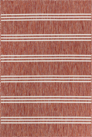 Rust Red 6' 1 x 9' Jill Zarin Outdoor Rectangle Rug