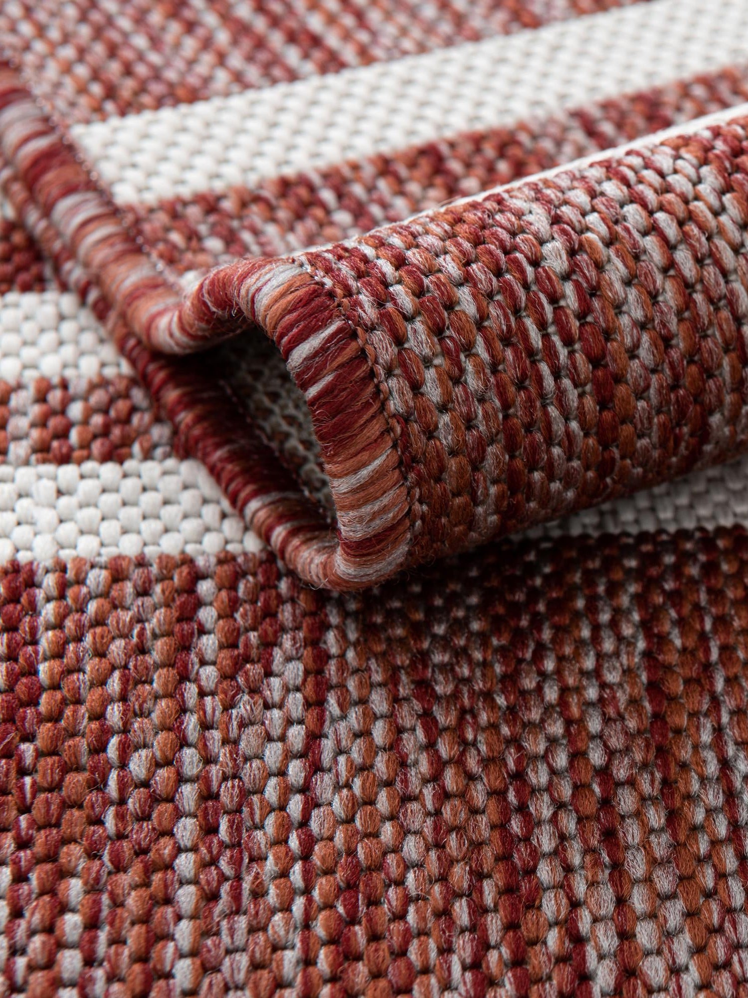Rust Red 6' 1 x 9' Jill Zarin Outdoor Rectangle Area Rug Weather Resistant for Patio, Deck, Terrace, Balcony, Porch Durable 100% Polypropylene Carpet for Outside for Sale at Rug Engine