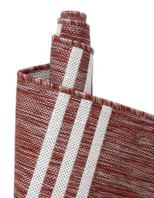 Rust Red 7' 10 x 10' Jill Zarin Outdoor Rectangle Area Rug Weather Resistant for Patio, Deck, Terrace, Balcony, Porch Durable 100% Polypropylene Carpet for Outside for Sale at Rug Engine