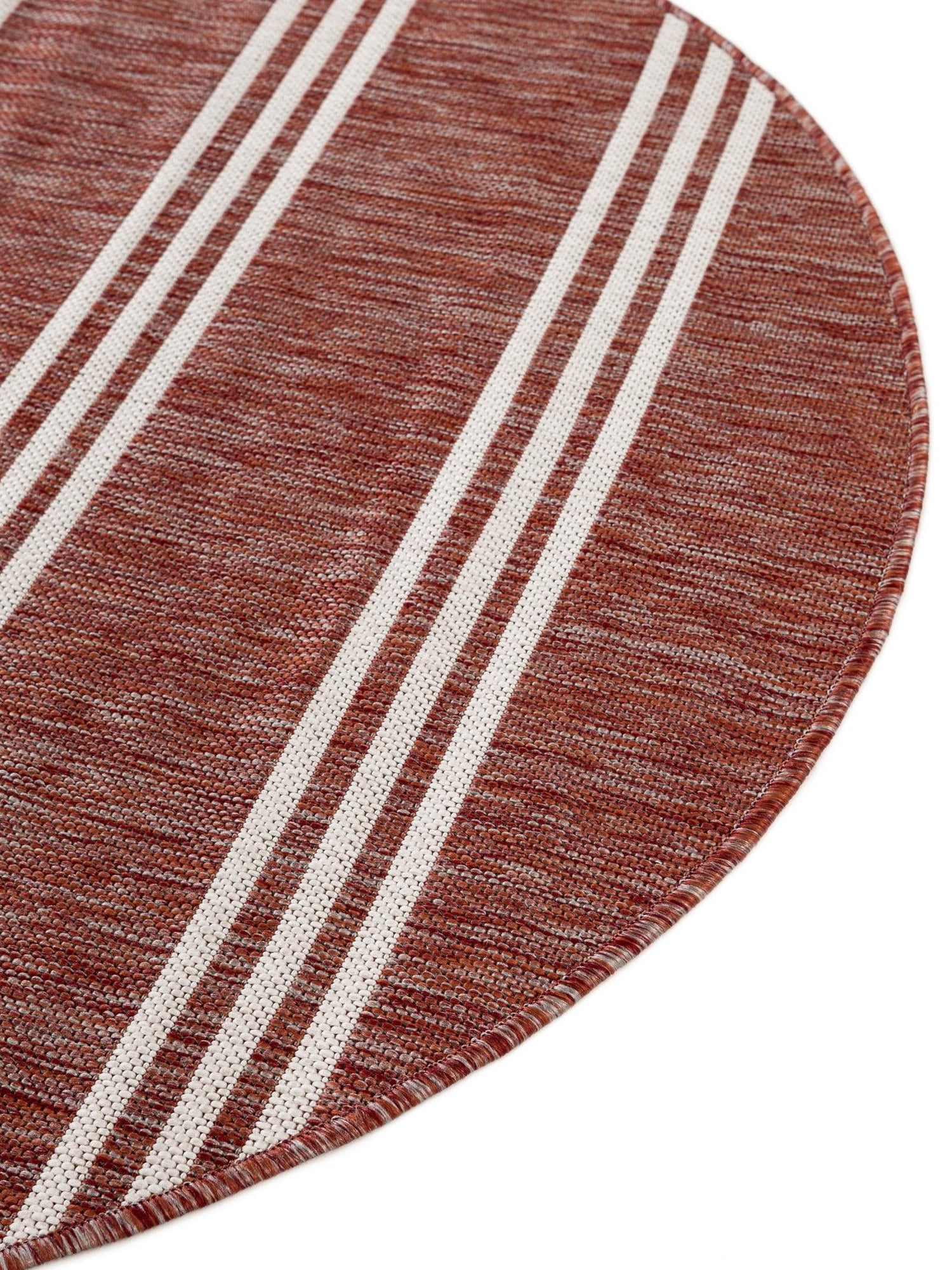 Rust Red 7' 10 x 10' Jill Zarin Outdoor Oval Area Rug Weather Resistant for Patio, Deck, Terrace, Balcony, Porch Durable 100% Polypropylene Carpet for Outside for Sale at Rug Engine