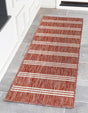 Rust Red 2' x 6' 1 Jill Zarin Outdoor Runner Area Rug Weather Resistant for Patio, Deck, Terrace, Balcony, Porch Durable 100% Polypropylene Carpet for Outside for Sale at Rug Engine