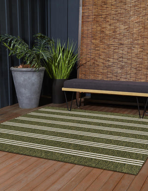 Green 10' 8 x 10' 8 Jill Zarin Outdoor Square Area Rug Weather Resistant for Patio, Deck, Terrace, Balcony, Porch Durable 100% Polypropylene Carpet for Outside for Sale at Rug Engine
