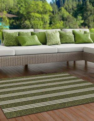 Green 10' 8 x 10' 8 Jill Zarin Outdoor Square Area Rug Weather Resistant for Patio, Deck, Terrace, Balcony, Porch Durable 100% Polypropylene Carpet for Outside for Sale at Rug Engine
