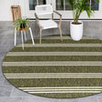 Green 13' 1 x 13' 1 Jill Zarin Outdoor Round Area Rug Weather Resistant for Patio, Deck, Terrace, Balcony, Porch Durable 100% Polypropylene Carpet for Outside for Sale at Rug Engine
